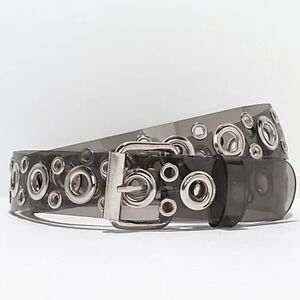 Black Transparent Grommet Belt
